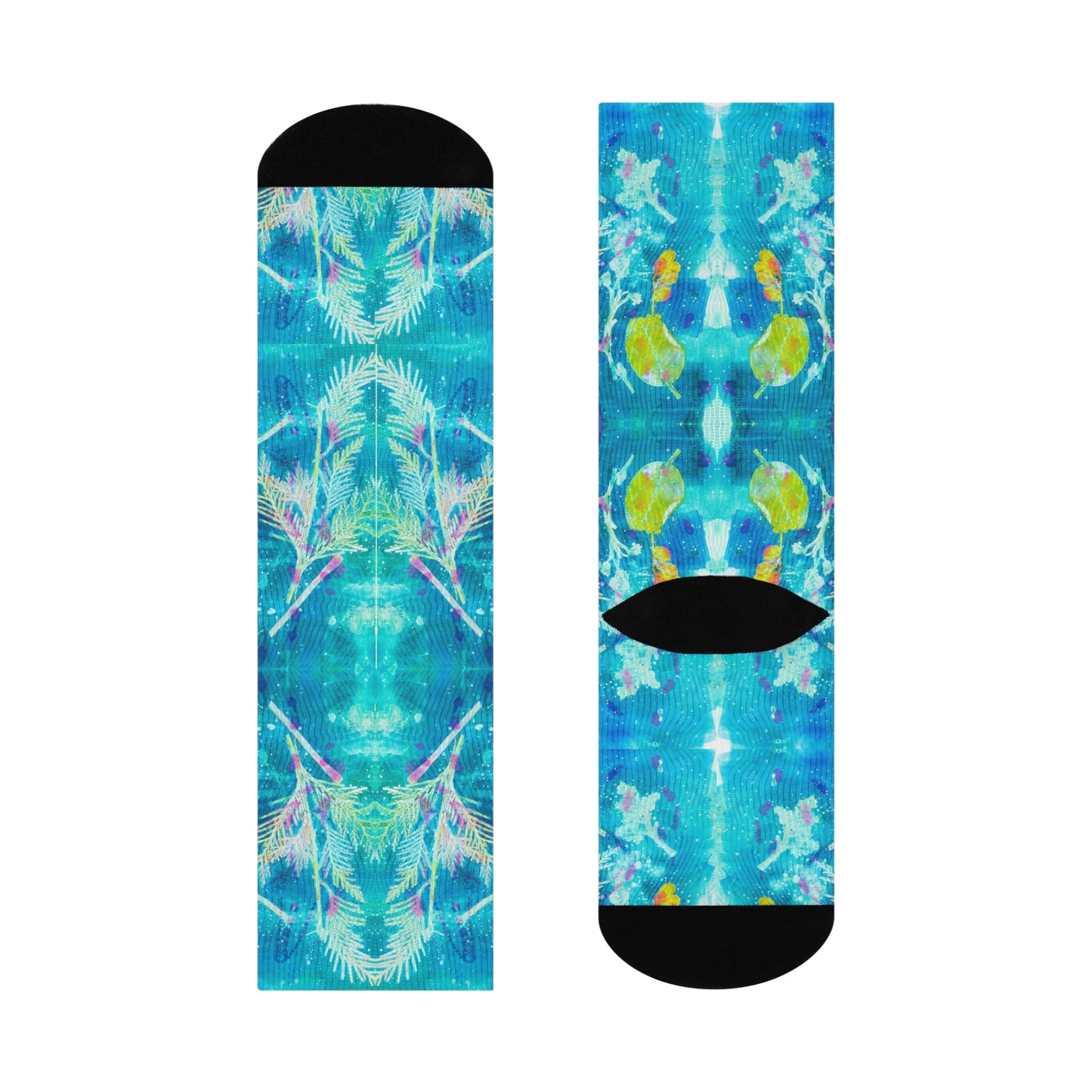 Sky & Sunshine Crew Socks – A Breath of Spring for Your Feet