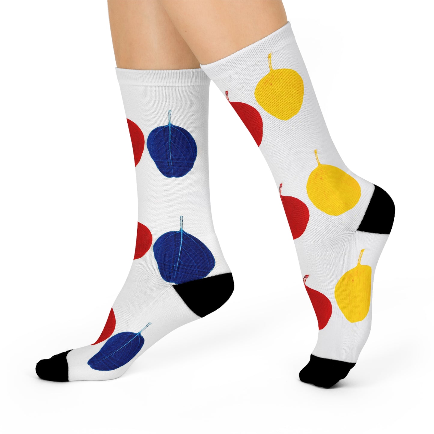 Botanical Burst Crew Socks – Wearable Sunshine & Sky
