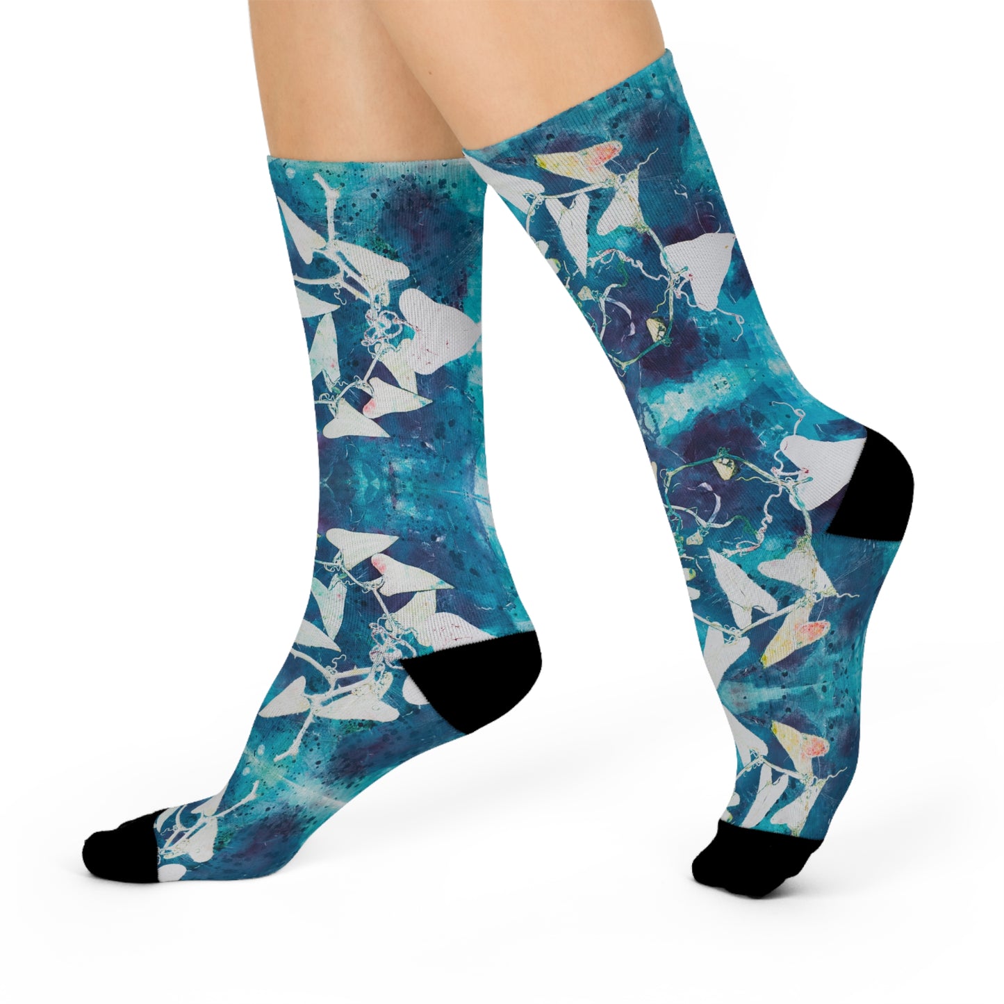 Wild Bindweed Crew Socks – Thoughtfully Made, One Pair at a Time