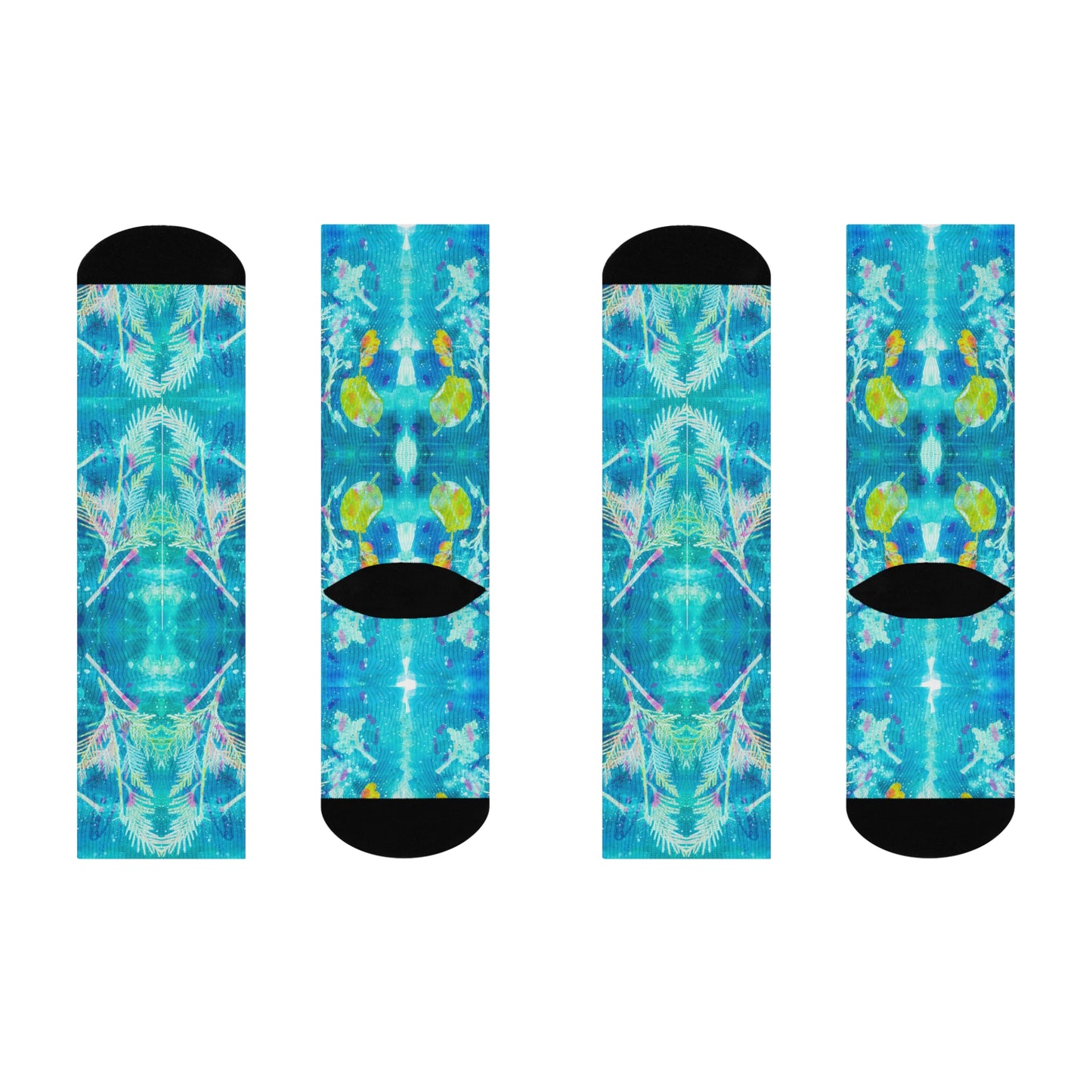 Sky & Sunshine Crew Socks – A Breath of Spring for Your Feet
