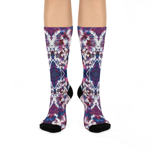Electric Eden Socks – Blue & Orange Voltage