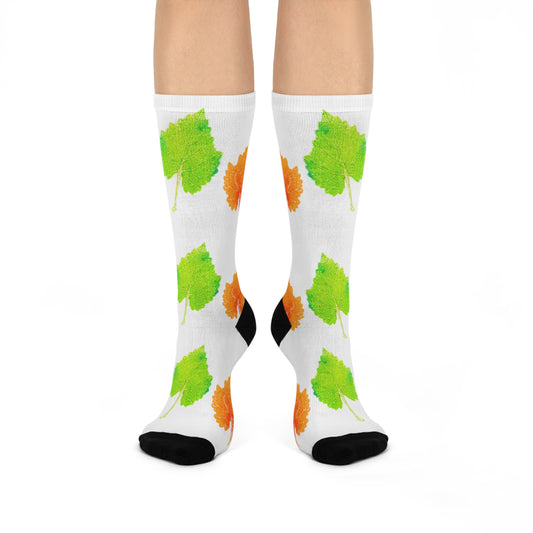 Wild Bindweed Crew Socks – Thoughtfully Made, One Pair at a Time
