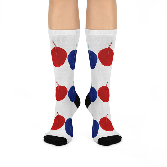 Botanical Burst Crew Socks – Wearable Sunshine & Sky