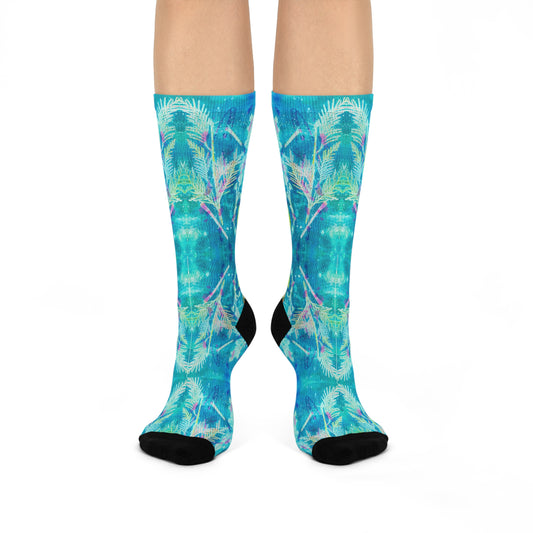 Sky & Sunshine Crew Socks – A Breath of Spring for Your Feet
