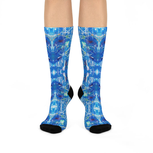 Electric Eden Socks – Blue green Voltage